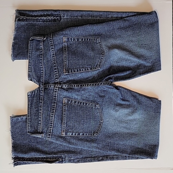 Wink Wink Blue Jeans Denim Japanese Ankle Distressed Cropped Whiskering S - Picture 2 of 11